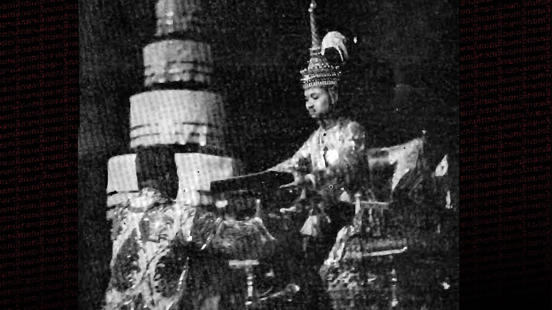 King Prajadhipok signing the Constitution of Siam